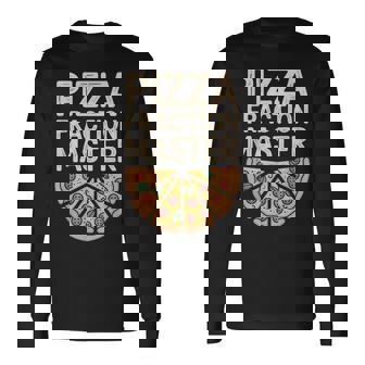 Pizza Fractions Slices Learning Math Tasty Parts Long Sleeve T-Shirt - Thegiftio