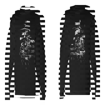 Plague Doctor シャツ ホラー 死 オカルト悪魔 ゴシック 長袖Tシャツ - Kawaiitshirt
