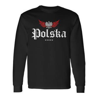 Polska Polonia Banderas Polaca Camiseta de manga larga - Regaloses