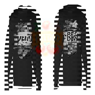 Preggo Food Lovers Italian Cuisine Mom Humor Long Sleeve T-Shirt | Mazezy