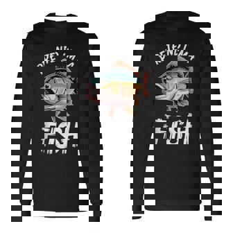 Pretend Fish Fish Tank Top Long Sleeve T-Shirt | Mazezy