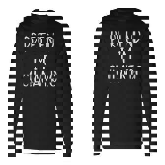 Pretend I'm Cilantro Costume Halloween Simple Adult Kid Long Sleeve T-Shirt | Mazezy