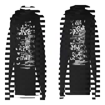 Problem Cat I Have A Problem Edgy Cat 長袖Tシャツ - Kawaiitshirt