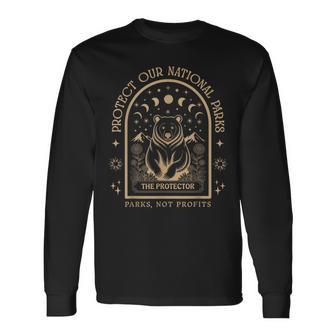 Protect Our National Parks Defund Doge Parks Not Profits Long Sleeve T-Shirt - Monsterry