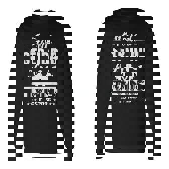 Proud Step Dad Of Twins EST 2026 Twins Cute Hearts Long Sleeve T-Shirt | Mazezy