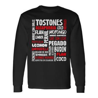 Puerto Rican Food Puerto Rico Foodie Chef Long Sleeve T-Shirt - Thegiftio UK