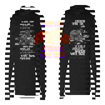 Punch The Monkey Youribeが部族を引き付ける モチベーション 長袖Tシャツ - Kawaiitshirt