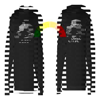 Pure Cortisol 面白いストレスメーターで走る 長袖tシャツ 長袖Tシャツ - Kawaiitshirt