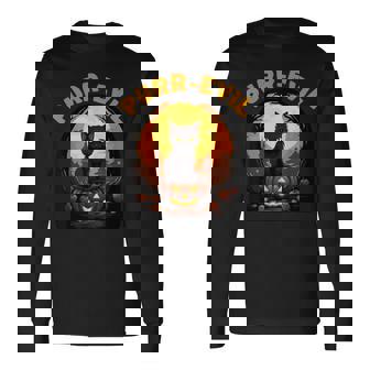 Purr-Evil お化け猫 ハロウィン 長袖Tシャツ - Kawaiitshirt