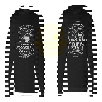 Pyrography Society Coffee Fire Wood-Burning Hobby Long Sleeve T-Shirt | Mazezy