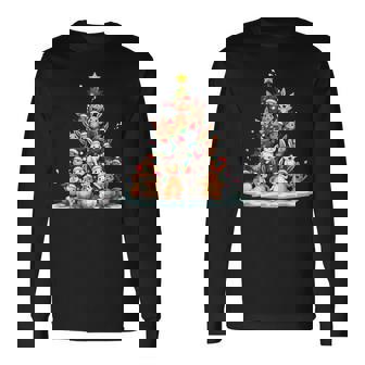 Rabbit Christmas Tree Holiday Bunny Long Sleeve T-Shirt - Thegiftio