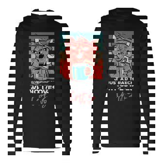 Rad Techは猫、放射線ヴィンテージ猫おもしろさんを愛しています 長袖Tシャツ - Kawaiitshirt