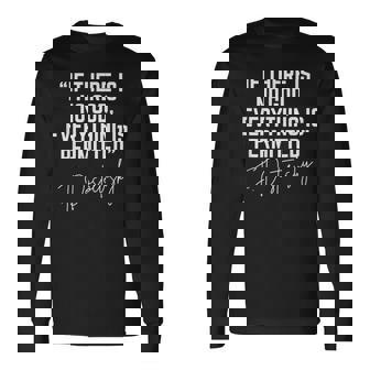 If There Is No God Everything Is Permitted Fyodor Dostoevsky Long Sleeve T-Shirt | Mazezy