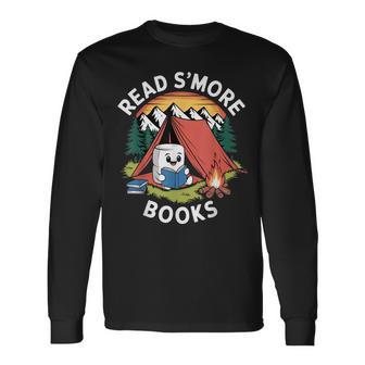 Read S'more Books Reading Camping Smores Kawaii S'mores Long Sleeve T-Shirt - Thegiftio UK