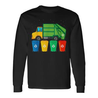 Recycling Garbage Day Toddler Garbage Truck Long Sleeve T-Shirt - Thegiftio UK
