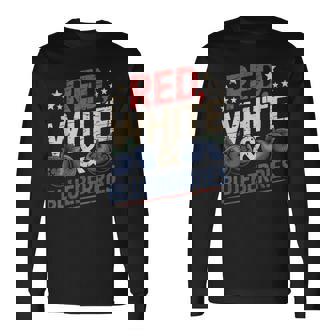 Red And Blueberries Patriotic Fourth Of July Long Sleeve T-Shirt | Mazezy