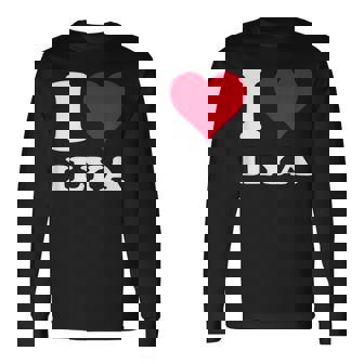 Red Heart I Love Ilya Long Sleeve T-Shirt | Seseable CA