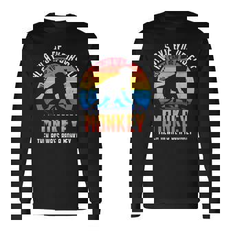 Regalo De Mono Camiseta de manga larga - Regaloses