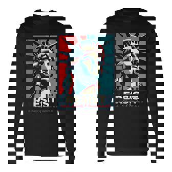 Resist 自由の女神 Resist 長袖Tシャツ - Kawaiitshirt