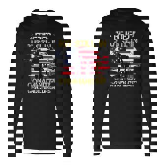 Retired But Still In Command My Grandchildrens Veteran Day Tank Top Long Sleeve T-Shirt | Mazezy