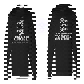 Retired E-9 Command Chief Master Sergeant Rank Veteran Papa Long Sleeve T-Shirt | Mazezy