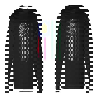 Retired E-9 Command Sergeant Major CSM Rank American Flag Tank Top Long Sleeve T-Shirt | Mazezy