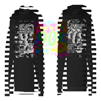 Retro Back To '90S 1990S Cool Tenues Costume Party Années 90 Manche Longue T-shirt à manches longues - Cadeauxyz
