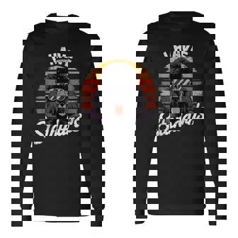 Retro I Have Standard Poodle Long Sleeve T-Shirt - Monsterry