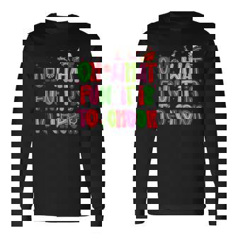 Retro Oh What Fun It Is To Cheer Christmas Santa Cheerleader Long Sleeve T-Shirt | Mazezy