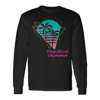 Retro Pacifica California T-shirt à manches longues - Cadeauxyz