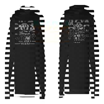 Retro Pagosa Springs Colorado Long Sleeve T-Shirt | Mazezy