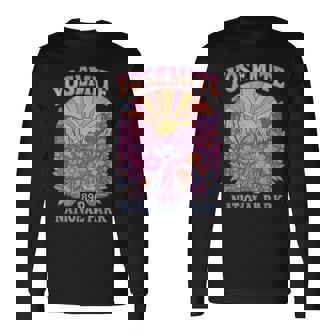 Retro Yosemite National Park Usa Vintage Hiking Long Sleeve T-Shirt - Thegiftio