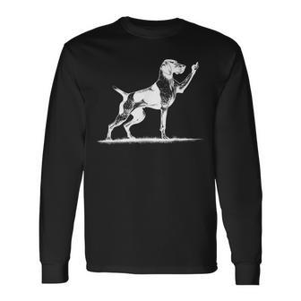 Rude Pointer Dog Asshole German Shorthaired Pointer Dog Long Sleeve T-Shirt - Thegiftio UK