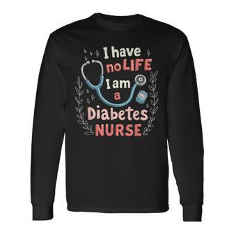 Salud Endocrinología Tratamiento Enfermera De Diabetes Camiseta de manga larga - Regaloses