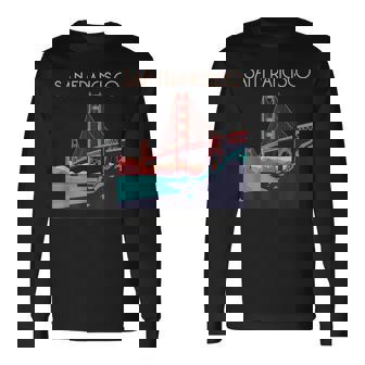 San Francisco Californie Golden Gate Bridgeacances T-shirt à manches longues - Cadeauxyz