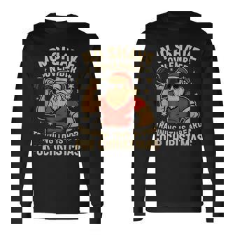 Santa Beard Gains No Shave November Christmas Long Sleeve T-Shirt | Mazezy