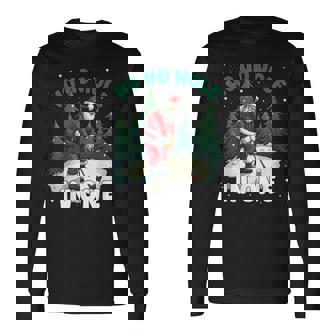 Santa Claus Hole In One For Golf Lovers Christmas Golf Long Sleeve T-Shirt | Mazezy