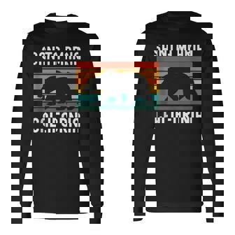 Santa Maria California Bear Retro San Luis Obispo Orcutt Ca Tank Top Long Sleeve T-Shirt | Mazezy