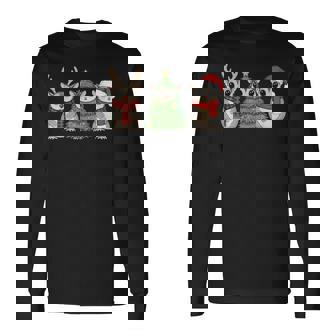 Santa Sugar Glider Christmas Tree Sugar Glider Lover Animal Long Sleeve T-Shirt - Monsterry