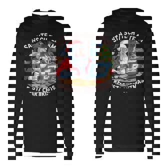 Santa Tech Team Christmas Programmer Long Sleeve T-Shirt | Mazezy