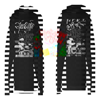 Santa's Favorite Patient Registration Crew Access Christmas Long Sleeve T-Shirt - Monsterry