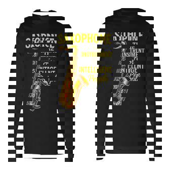 Saxophone Jazz Musician Saxophonist Lover Long Sleeve T-Shirt | Mazezy