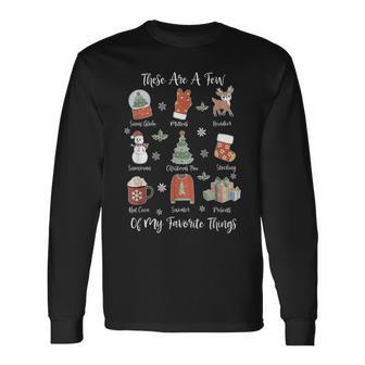 These Are A Few Of My Favorite Things Christmas Nutcracker Long Sleeve T-Shirt - Thegiftio UK