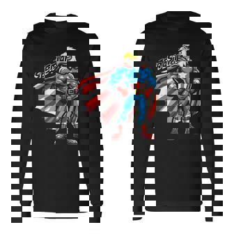 Sebastian Usa イーグル スーパーヒーロー 男の子用 名前 セバスチャン 長袖Tシャツ - Kawaiitshirt