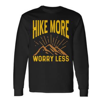 Senderismo Más Paz Montaña Motivación Naturaleza Outdoor Manga Larga Camiseta de manga larga - Regaloses