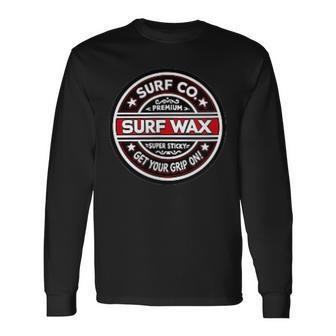 Sex Surf Wax Club Apparel Vintage Surfing Beach Style Long Sleeve T-Shirt - Thegiftio UK
