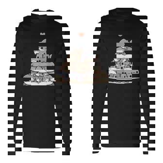 Shark Cute Anime Kawaii Long Sleeve T-Shirt - Thegiftio