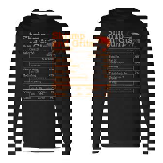 Shrimp And Grits Nutrition Facts Label Calories Protein Food 長袖Tシャツ - Kawaiitshirt