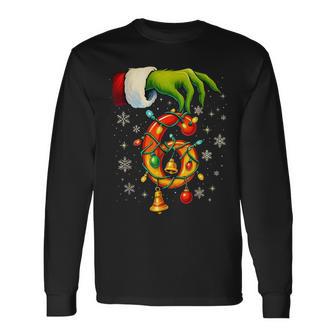 Six Seven Candy Cane Christmas Couple Matching Long Sleeve T-Shirt - Thegiftio UK