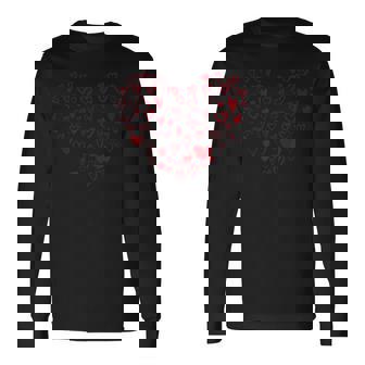 Six Seven Valentines 67 Hearts Pattern 67 Valentines Day Long Sleeve T-Shirt | Mazezy